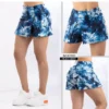 Falda short bengalina tie dye azul índigo oscuro – Moda femenina cómoda y moderna  Ref: 74003